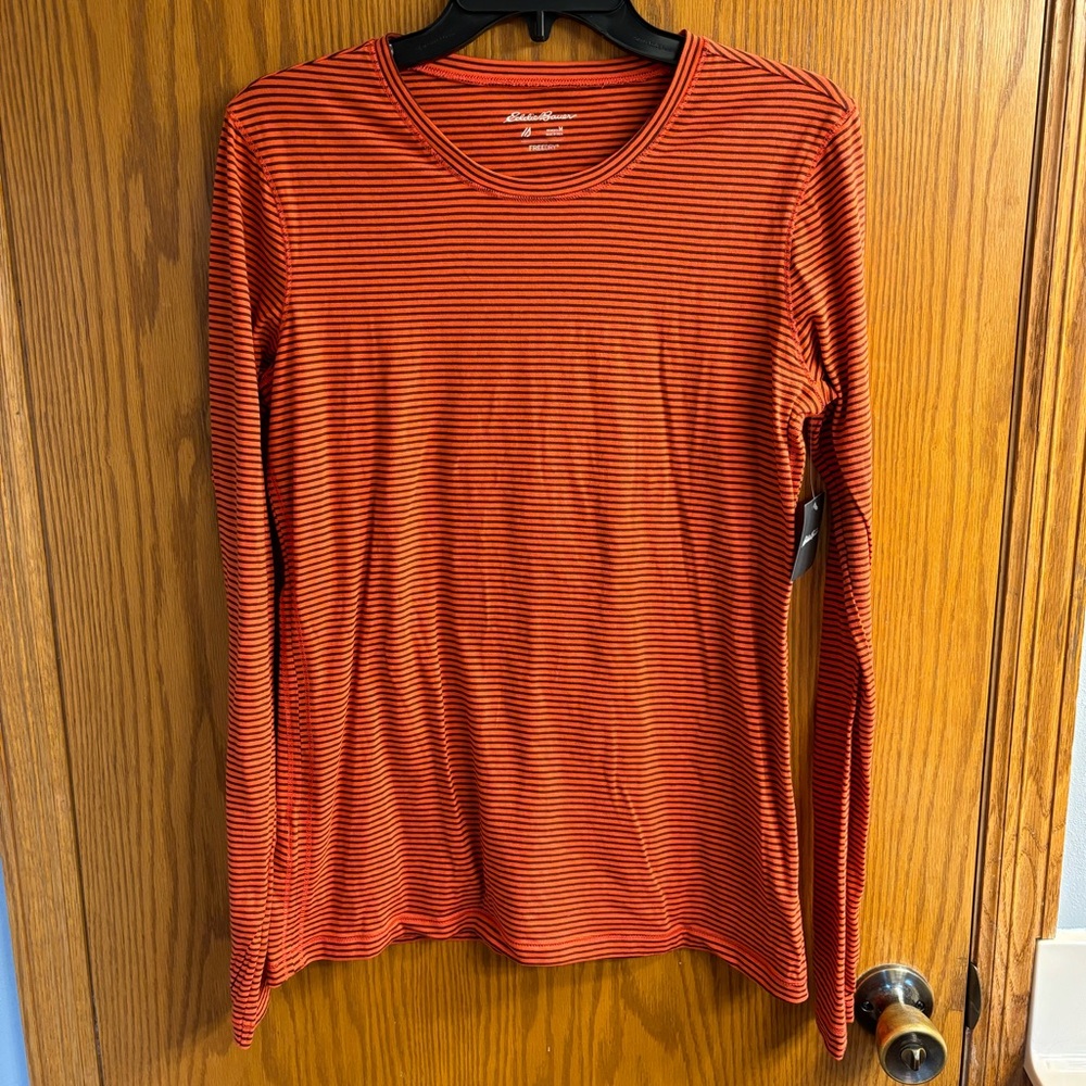 Eddie Bauer Long Sleeve Striped Top